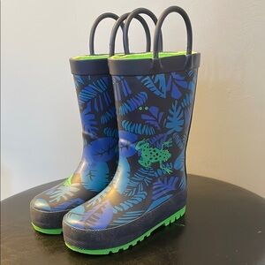 Kids Rain & Snow Boots with Botanical Print